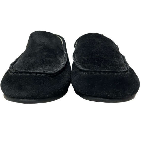 VINCE mens Gomez black suede faux fur lined slip on loafers | SZ 10 - Picture 3 of 10
